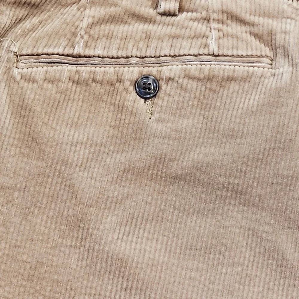 Polo Ralph Lauren Mens Classic Fit Corduroy Pants Tan Stretch 40x32 RN41381
